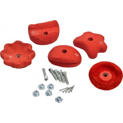 Lezecí kameny MEDIUM 5ks/bal. ČERVENÉ – Zboží Dáma