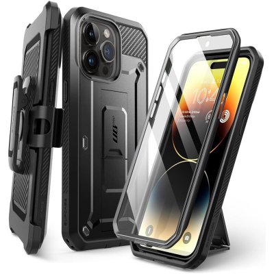 AppleMix SUPCASE UB Pro Apple iPhone 15 - přední + zadní + klip - odolný - černý