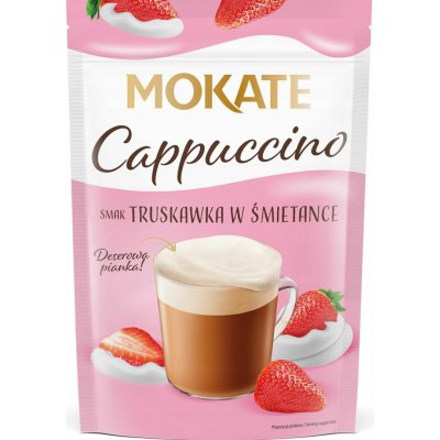 Mokate Cappuccino Jahody a Smetana 110 g – Zboží Dáma