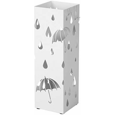 Songmics Stojan na deštníky, motiv kapky, bílý, výška 49 cm LUC49W – Zboží Dáma