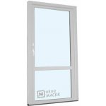 Kömmerling balkonové dveře 70 AD OS s příčkou levé bílá 90 x 210 cm oboustranná klika + FAB + hliníkový práh – Hledejceny.cz