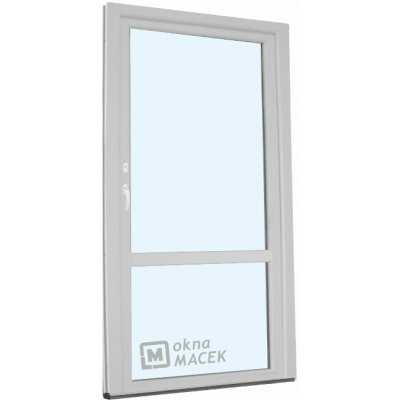 Kömmerling balkonové dveře 70 AD OS s příčkou levé bílá 90 x 210 cm oboustranná klika + FAB + hliníkový práh – Hledejceny.cz