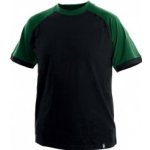 Canis CXS Tričko s krátkým rukávem OLIVER černo-zelené