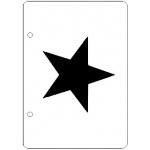 Kesmíra Kreativ Plastová šablona Pěticípá hvězda A5 – Zboží Dáma