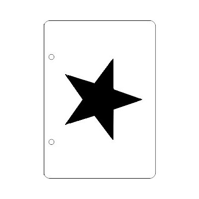 Kesmíra Kreativ Plastová šablona Pěticípá hvězda A5 – Zboží Dáma