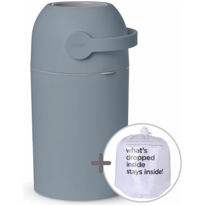 Impol Trade Koš na použité plenky a bio odpad sáčky tmavě modrý MA-C110WH 40 l 25 plenek – Zboží Dáma