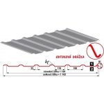 Satjam Trapézové plechy SAT18 NP SAT18 NP 0,50 mm 188/1128 PES 25 RAL 7024 grafitová šeď – Hledejceny.cz