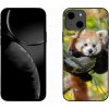 Pouzdro a kryt na mobilní telefon Apple mmCase Gelové iPhone 13 6.1 - panda červená