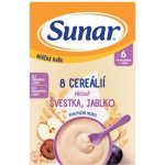 Sunar mléčná kaše 8 cereálií švestka jablko 210 g – Zboží Dáma