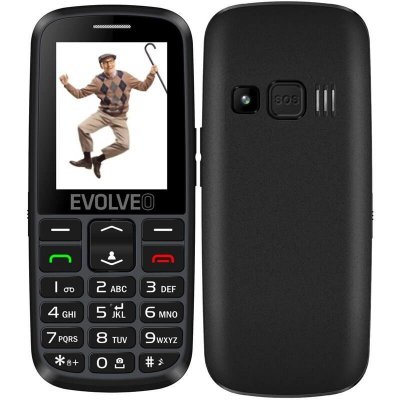 EVOLVEO EasyPhone EG, mobilní telefon pro seniory s nabíjecím stojánkem (černá barva) EP-550-EGB – Zboží Mobilmania