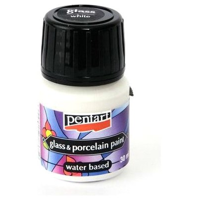 Pentart Barva na sklo a porcelán 30 ml bílá – Hledejceny.cz