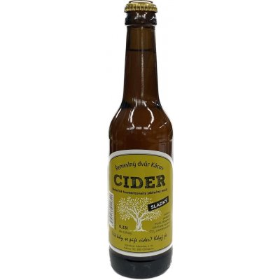 Kácovka CIDER Řemeslný dvůr Kácov sladký 4,5% 0,33 l (sklo) – Hledejceny.cz