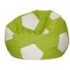 Sedací vak a pytel AGAMI 450L 100cm fotbalový míč XXL EKO KŮŽE zeleno-bílá TOFF1077