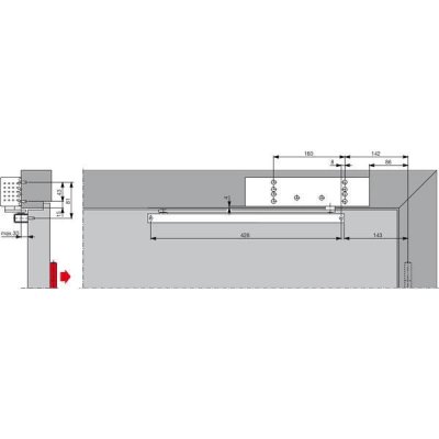 Cobra Dorma TS 92B G-N EN 2-4 stříbrná – Hledejceny.cz