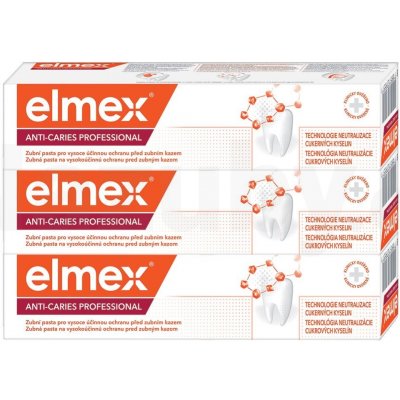 Elmex Caries Protection s aminfluoridem 3 x 75 ml – Zbozi.Blesk.cz