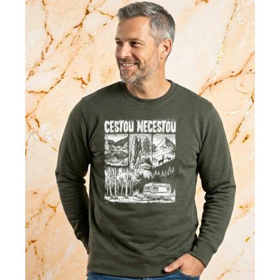Cestou necestou v1 bílý tisk mikina ESSENTIAL – Hledejceny.cz