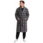 F&F 905 pánský župan károvaný šedý – Zboží Dáma