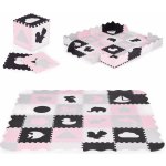 Ecotoys Pěnová podložka s plotem puzzle suchý bazén 36 ks růžové – Zboží Dáma