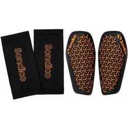 Sondico Comfort Sondico Flex Shin Guards Black/Orange Youths