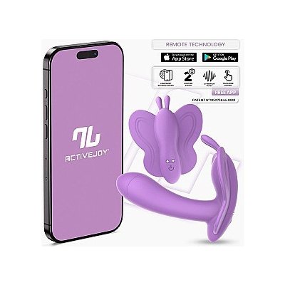 Intoyou App Series Wingy Butterfly Vibrator Lavender motýlek s ovládáním přes aplikaci – Sleviste.cz