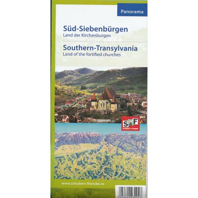 Mapa Southern Transylvania panoramatická