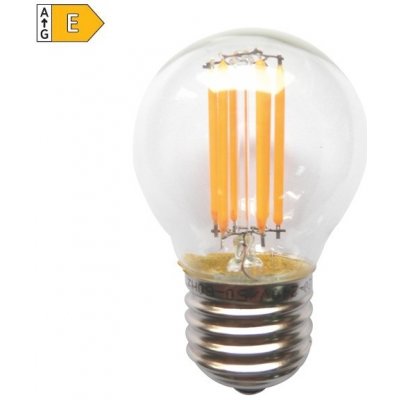 Diolamp LED Mini Globe Filament žárovka čirá P45 4W/230V/E27/4000K/490Lm/360°