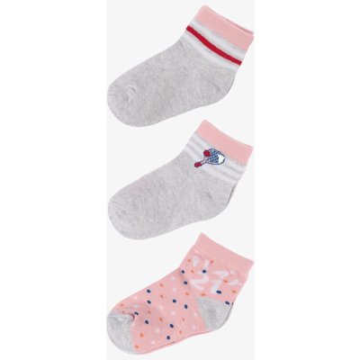 Ponožky pro malé sportovkyně 3 páry Šedá – Zboží Mobilmania