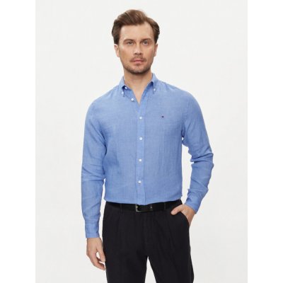 Tommy Hilfiger košile regular fit MW0MW34602 modrá – Zboží Dáma