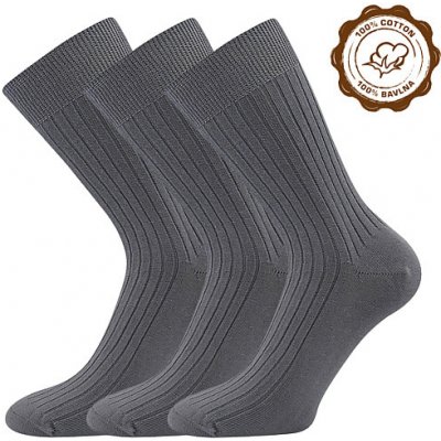 Lonka ponožky Zebran 3 pár šedá – Zboží Mobilmania