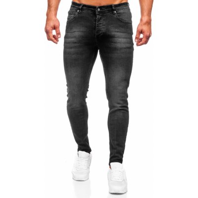 Bolf černé pánské džíny skinny fit R919-1 – Zboží Dáma