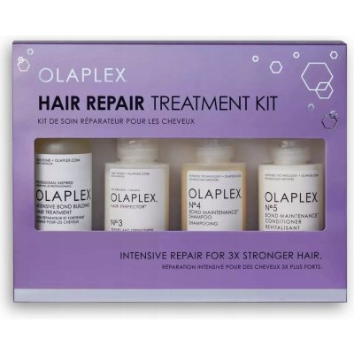 Olaplex Hair Repair Treatment Kit vlasová kúra No. 3 100 ml + sérum No 0 155 ml + šampon No. 4 100 ml + kondicionér No.5 100 ml dárková sada