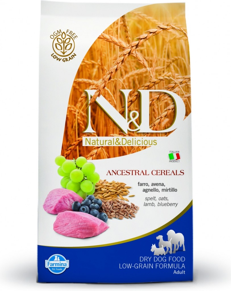 N&D Ancestral Grain Dog Adult Medium & Maxi Lamb & Blueberry 12 kg