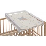 Přebalovací pult OGY Scarlett na postýlku - bílý - s přebalovací podložkou Slon - béžová – Hledejceny.cz