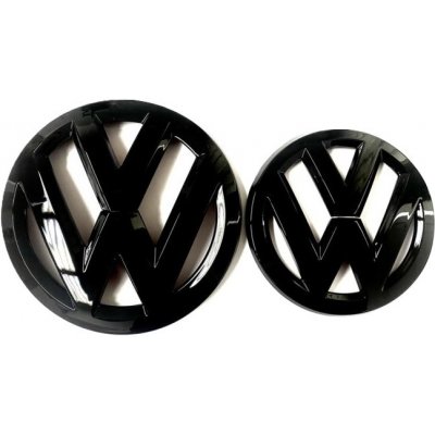 VW TOUAREG (2016-2018) přední a zadní znak, logo (16cm a 13cm) - černá lesklá – Hledejceny.cz