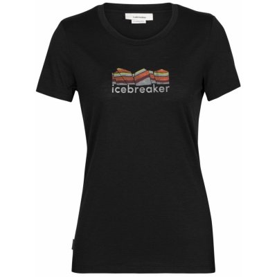 Icebreaker Tech Lite II SS tee Mountain Geology Black – Zboží Mobilmania