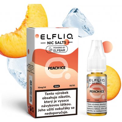 ELF LIQ Peach Ice 10 ml 10 mg – Zboží Dáma ELF LIQ Peach Ice 10 ml 10 mg – Zboží Dáma