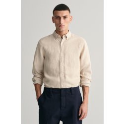 Gant košile slim linen shirt žlutá