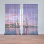 Sablio Záclony Londýn Tower Bridge: 2ks 150x250cm – Hledejceny.cz