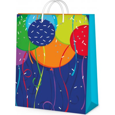 Albi Dárková taška velká - Balónky a konfety (26 × 12,7 × 32,4 cm) – Sleviste.cz