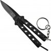 Nůž pro bojové sporty Amont Mini Balisong THIRD KEYCHAIN - BLACK