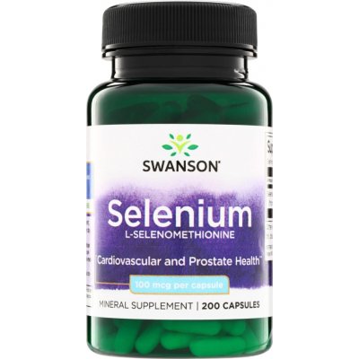Swanson Selenium L-Selenomethionine 100 ug 200 kapslí – Hledejceny.cz