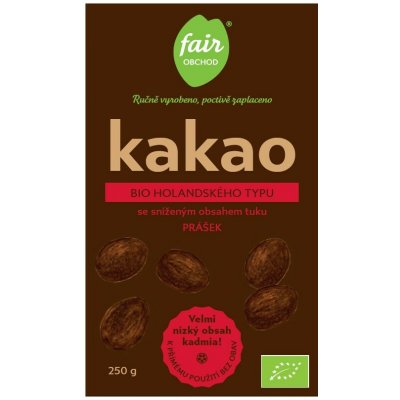 Fairobchod Bio kakaový prášek holandského typu 250 g – Zboží Dáma