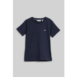 Gant Shield Ss t shirt modrá