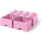 LEGO® Storage box 8 Světle růžový – Zboží Dáma