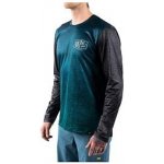 NUKEPROOF dlouhý rukáv BLACKLINE modrá/zelená – Zboží Dáma