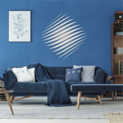 INSPIO Samolepka Samolepky na zeď - 3D kosočtverec geometrie rozměry 58x58 – Sleviste.cz