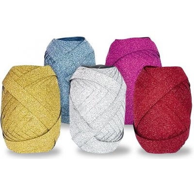 Stuha vázací Jumbo glitr MIX 20mx1cm – Zboží Mobilmania