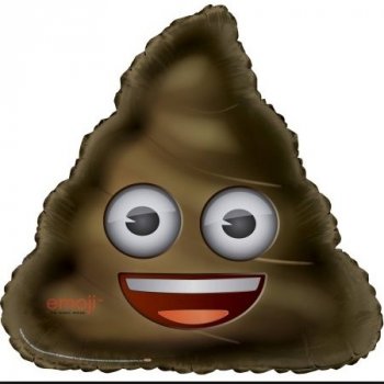 Emoji Poop hovínko balónek 81cm