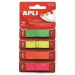 Apli Samolepicí záložky, 4 fluorescentní barvy, 160 ks, APLI ,balení 160 ks – Hledejceny.cz