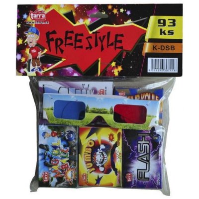 Tarra pyrotechnik Dětský set KID'S FREE STYLE 5 ks + 3D brýle v balení 93 ks – Zbozi.Blesk.cz